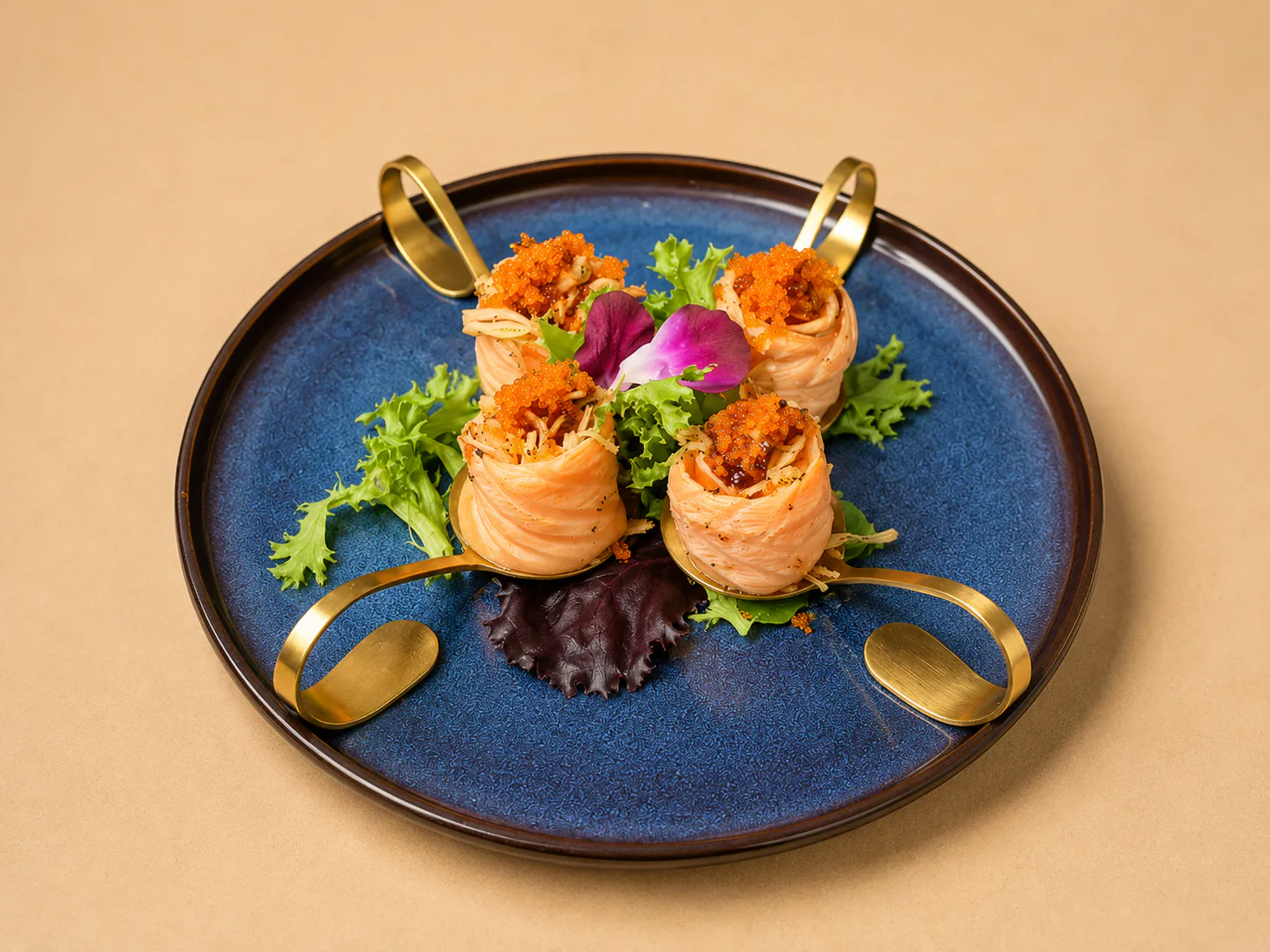 Salmon Wrapped Appetizer at J & C Kitchen, Chinese Restaurant in Waltham
