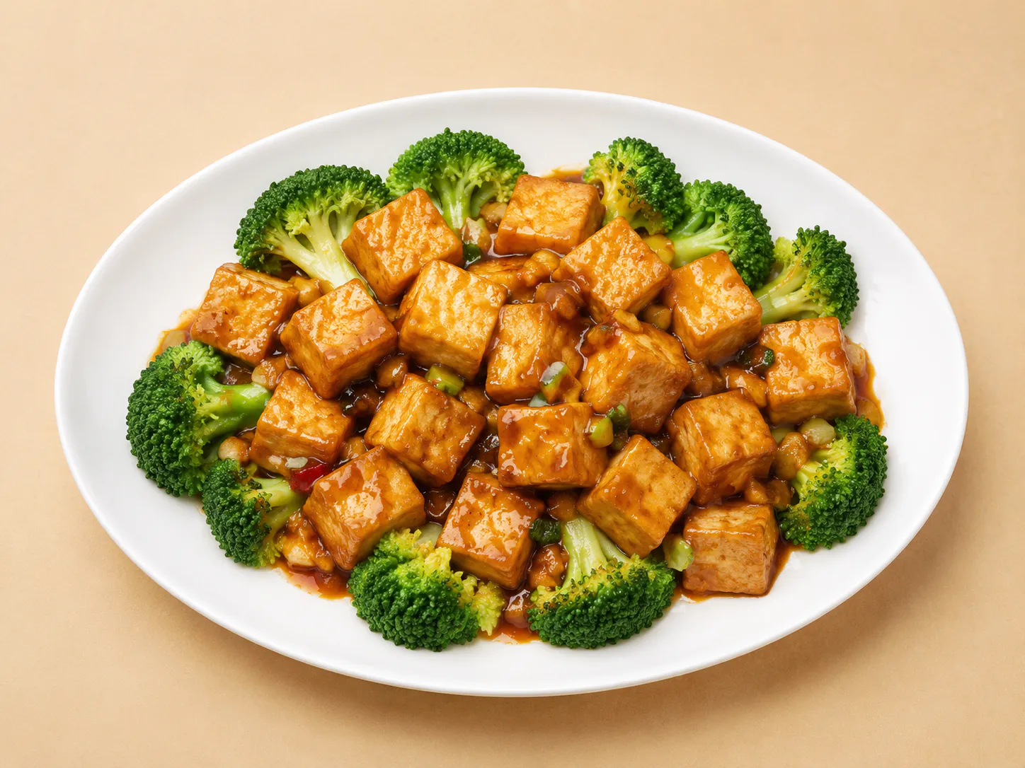 Tofu with Broccoli at J & C Kitchen, Chinese Restaurant in Waltham